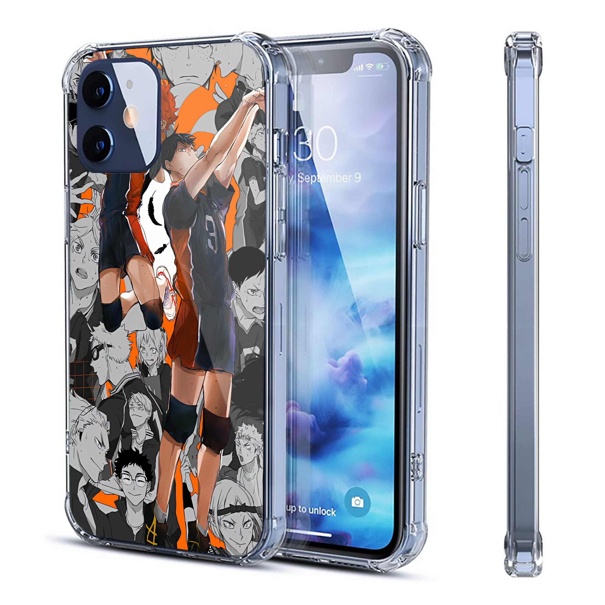 （画像用） ハイキュー!! Haikyu!! 【iPhone 12シリーズ対応】透明スマホケース（クリアソフトケース）